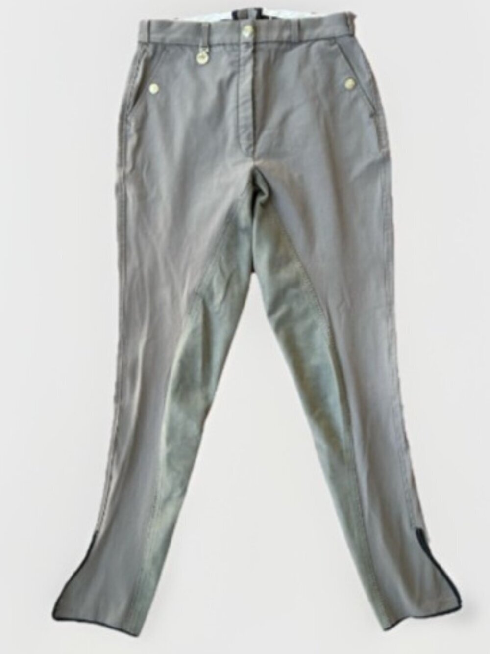Pikeur Candela Riding Breeches US Size 28 Long (Tall) Gray Full Seat Pants